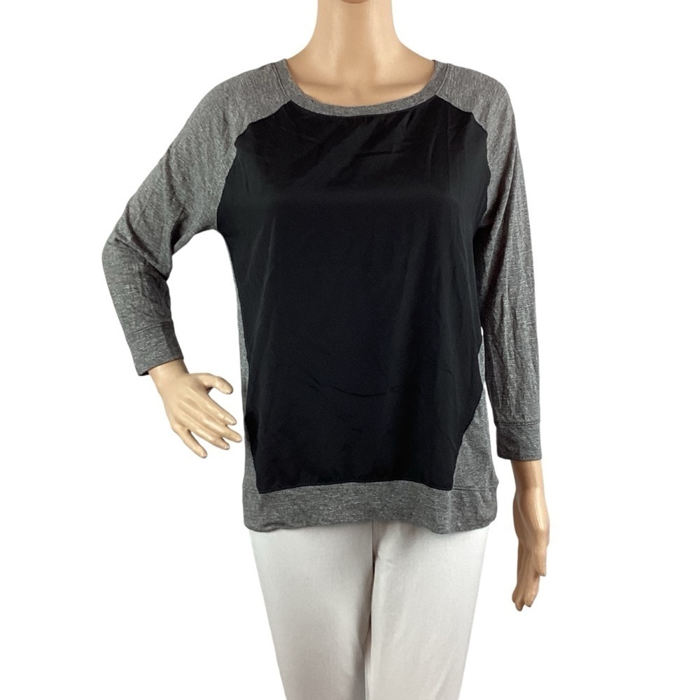 Banana Republic Factory Casual Top Size M Black Gray